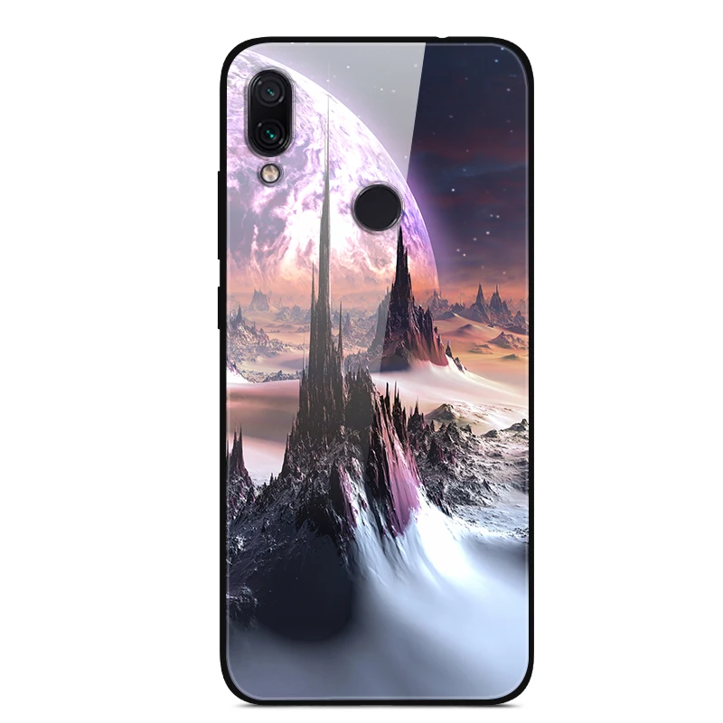 Закаленное покрытие для Xiaomi Redmi 5 5 plus, чехол для Xiaomi Redmi 7, чехол для Redmi 7A, стеклянный чехол для Redmi 6 6A, чехол Fundas Star