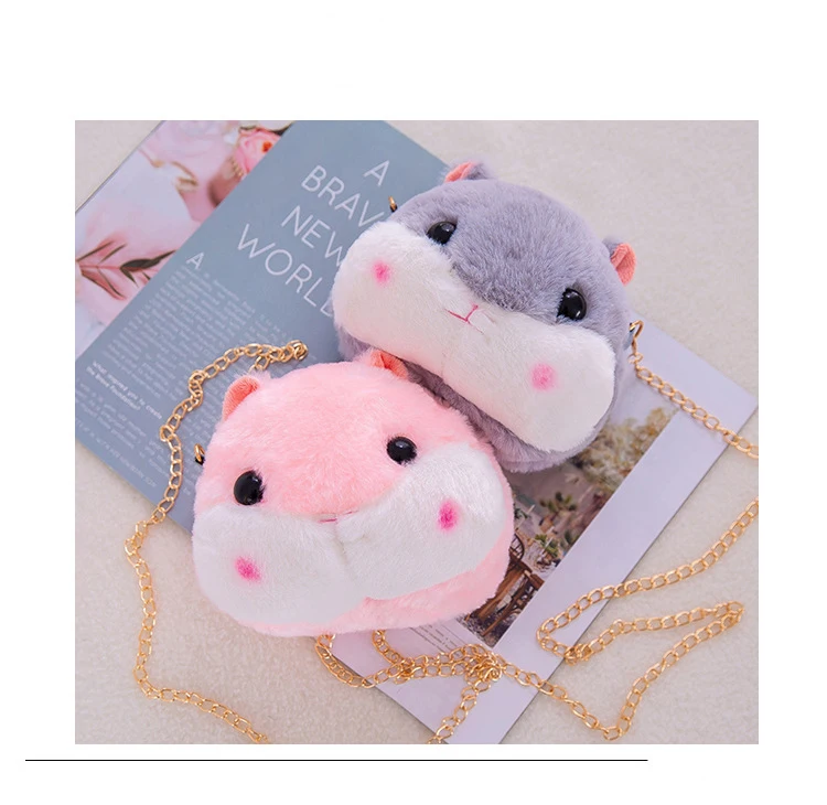 Креативный женский рюкзак, плюшевый хомяк, любимый подарок для девочки