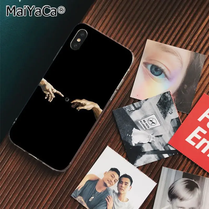 MaiYaCa Давид Finger Art Эстетическая рука создание телефона чехол для Apple iphone 11 pro 8 7 66S Plus X XS MAX 5S SE XR чехол