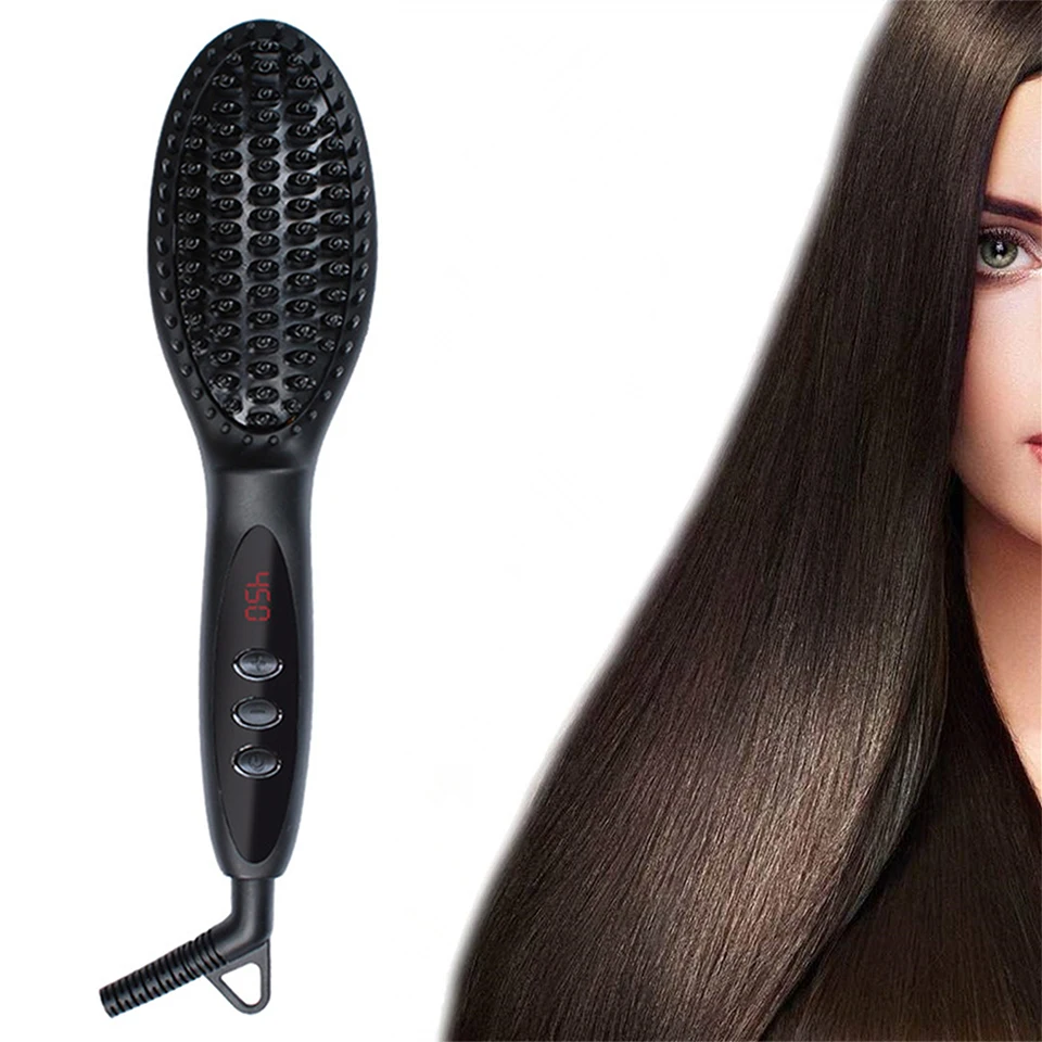 joy hair straightener brush