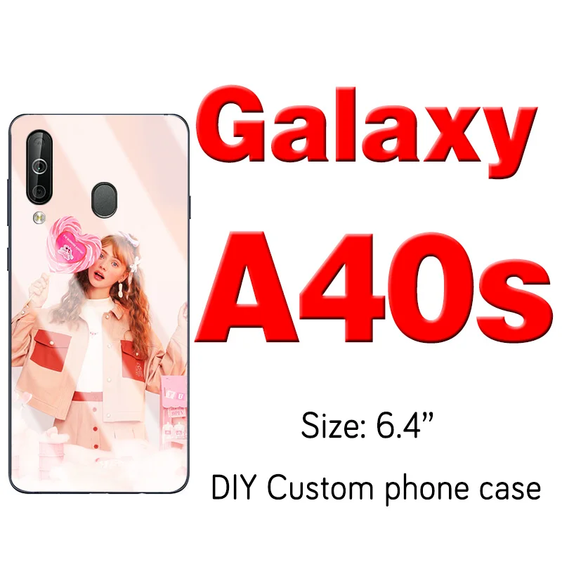 Заказанное кольцо чехол для телефона для samsung Galaxy S10 S9 S8 Примечание 10 плюс A70 A50 A40 A10 A6 M20 настроенное покрытие фоторамка - Цвет: Samsung  A40s