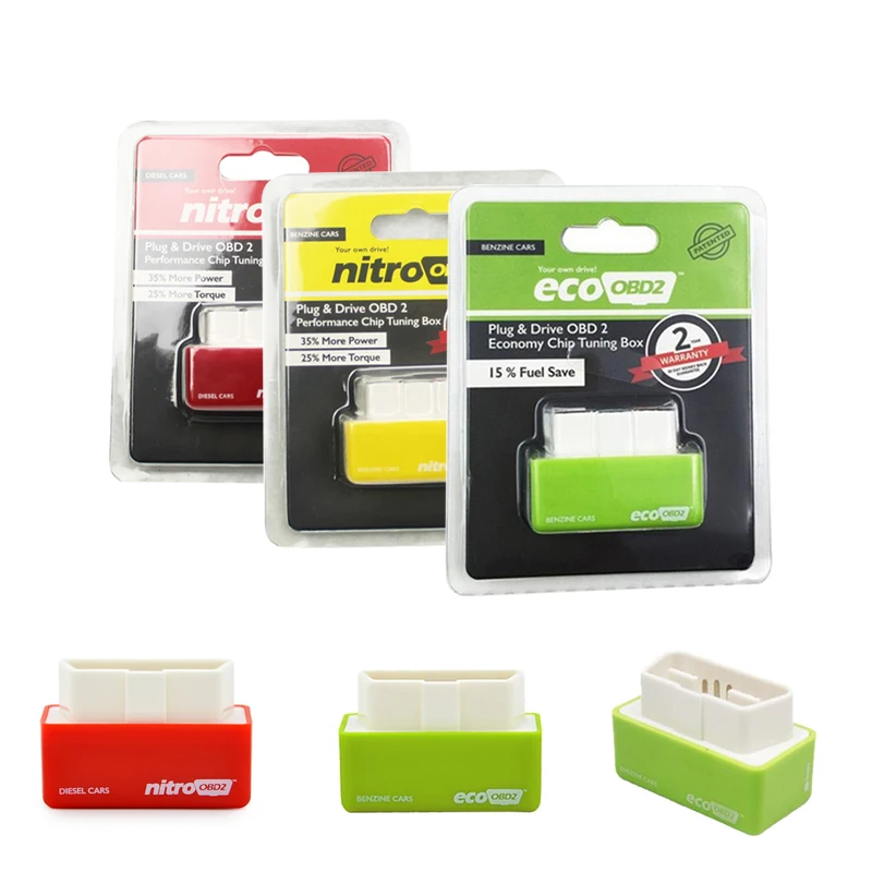 

Plug And Drive OBD2 Economy Fuel Box Chip Upgrade Fuel Saver For Vehicles Fuel Gasoline Diesel Version