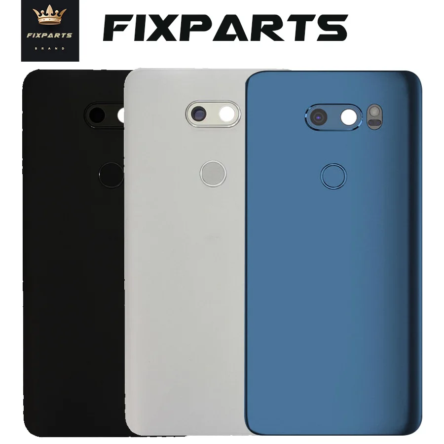 Стеклянная крышка батареи для LG v30 VS996 LS998U H933 H930 задний корпус Чехол + сенсорный ID