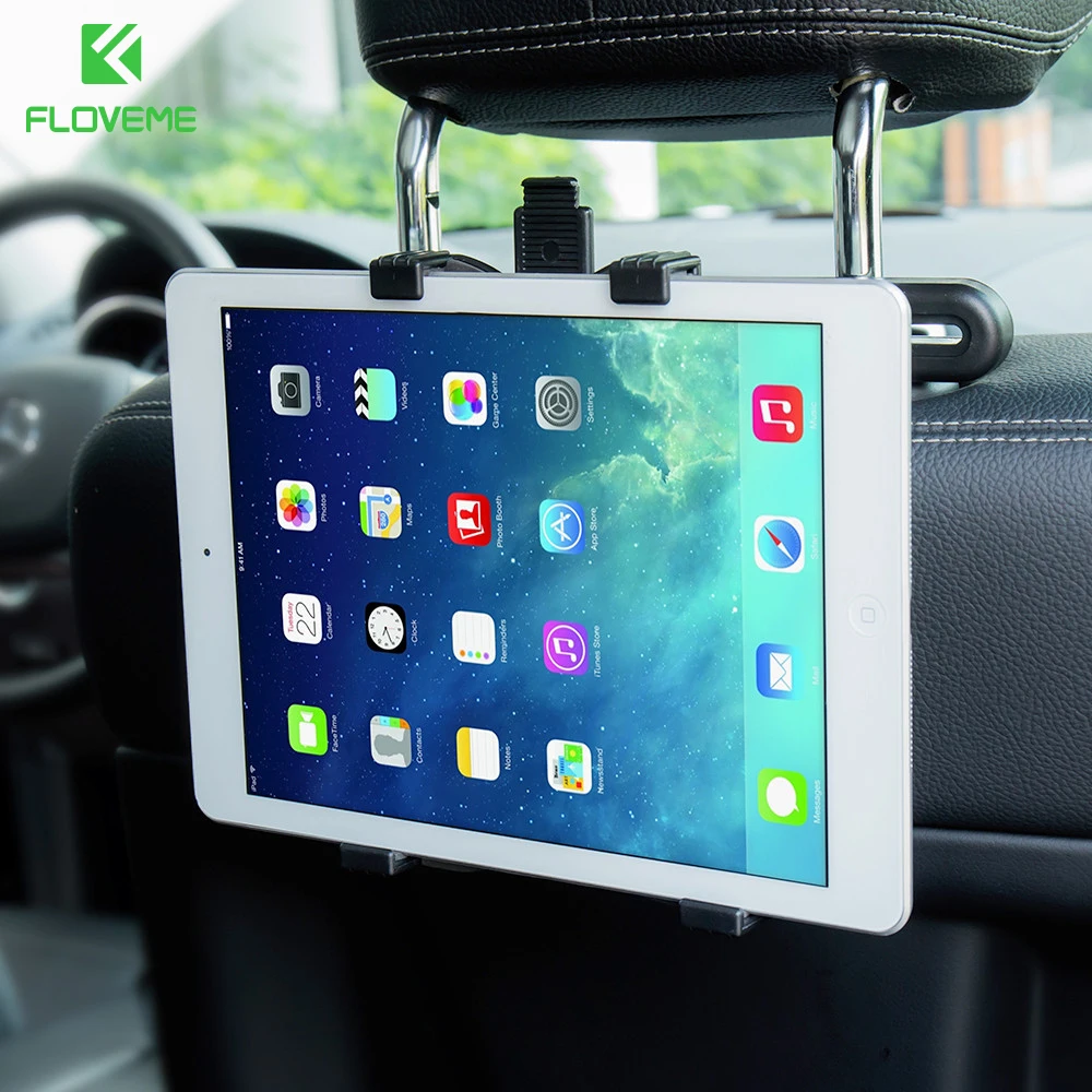 FLOVEME Universal Auto Car Tablet Holder For iPad 2 3 4 Air 1 2 Pro Car Back Seat Tablet Mount Stand For iPad Mini 1 2 3 4 Air 1