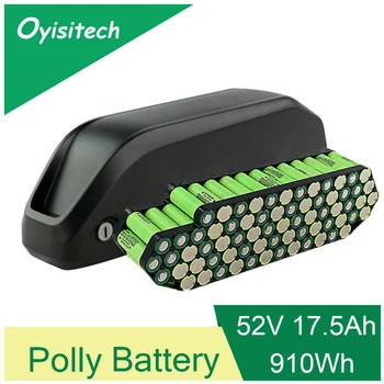 

52V 17.5Ah Ebike Frame Polly Lithium ion Battery Samsung 18650 Cells Pack Electric Bike Battery For 1000W 1500W Bafang Battery