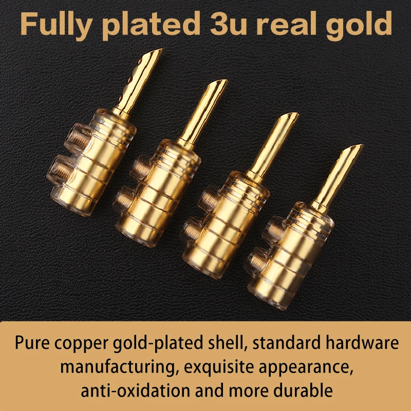 Plugue de Áudio Revestido de Cobre Amplificador de Potência Plug de Cabo de Áudio Xangadequada Peças Puro Decodificador 8 - Image 2