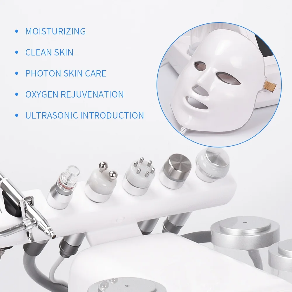 7 в 1 Hydra дермабразия Aqua Peel чистая уход за кожей BIO Light RF вакуумная Очистка лица Гидро Вода кислородная струйная очистка машина