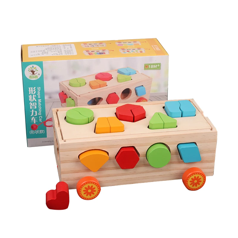 Деревянная коробка строительные блоки многофункциональная модель