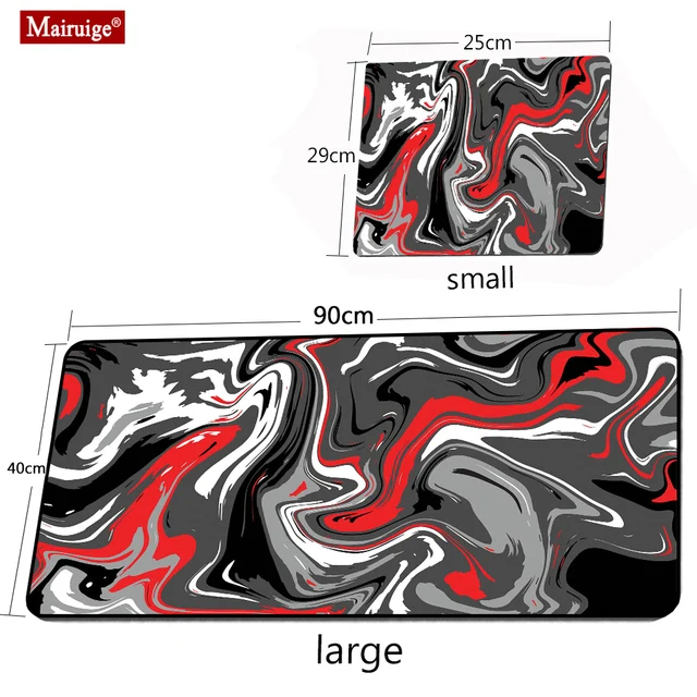 Personalized Fabric Mouse Pad Art Table Mats Office Carpet Desk Pad Mouse Mat Black Big Mousepad Rubber Mat for Computer Table 3