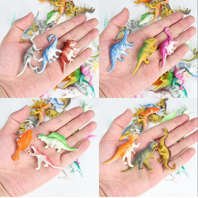 10pcs/lot Batch Mini Dinosaur Model Children's Educational Toys Cute Simulation Animal Small Figures For Boy Gift For Kids Toys 5