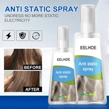 Espray antiestático para eliminar arrugas, 30ml/60ml, Reduce la electricidad estática en la ropa, muebles