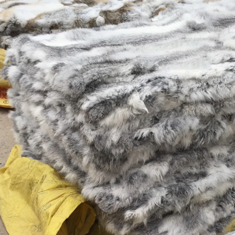 50x100 см натуральный мех кролика лоскутная кожа ремесла швейная ткань для одежды пледы одеяло ковер рукоделие рождественские украшения