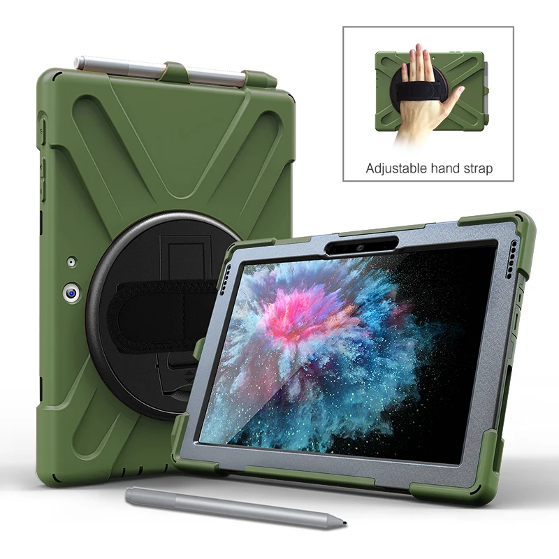 Safe Kids Antiurto Heavy Duty Case Per Microsoft Surface Go 2 10.5 "1901 Tablet Di Spalla Della Cinghia Di Custodia Protettiva Per Superficie Go
