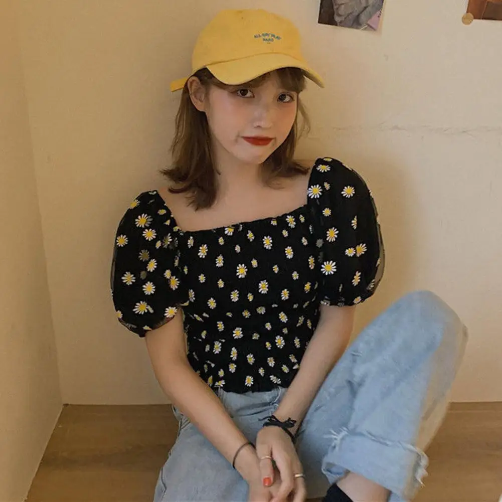 Woman Summer Blouse Sexy Off Shoulder Blouses Women Tops And Blouses Casual Puff Sleeve Shirt Women Top 1