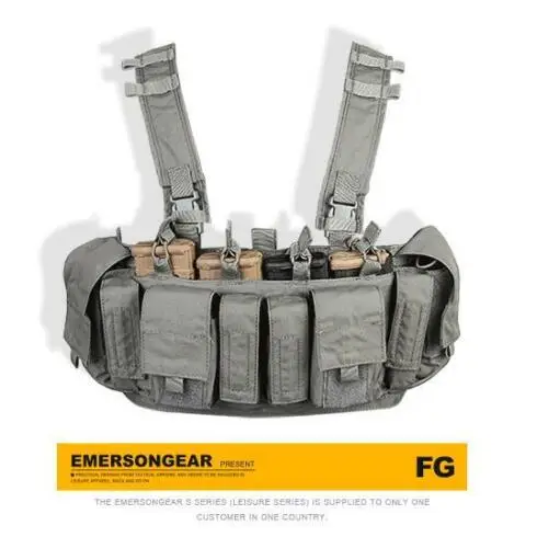 FG EMERSON MF стиль 500D Нейлон Molle камуфляж жилет UW-IV Тактический нагрудная установка - Цвет: FG