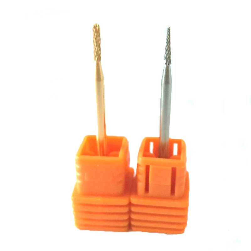 

2015 hot sell 2 pcs/set cuticle clean carbide drill 3/32'' sharp point bit and round bit