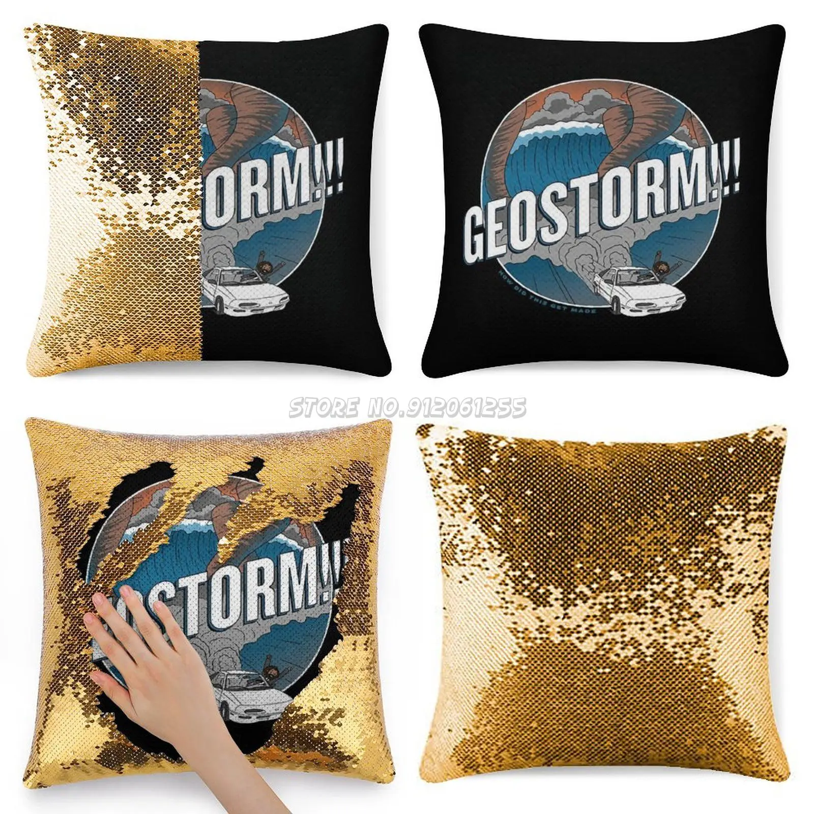 Чехол с блестками Geostorm блестящая подушка чехол для подушки детства украшение