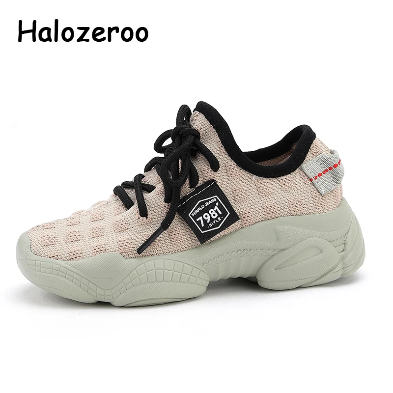 Spring Kids Sport Sneakers Baby Girls Mesh Casual Children Slip On Chunky Boys Brand Running Shoes Trainers | Детская одежда и
