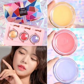 

3pcs Lip Mask Set Moisturizing Smooth Fine Lines Brighten Lip Tone Lip Mask Cream With Lip Brush