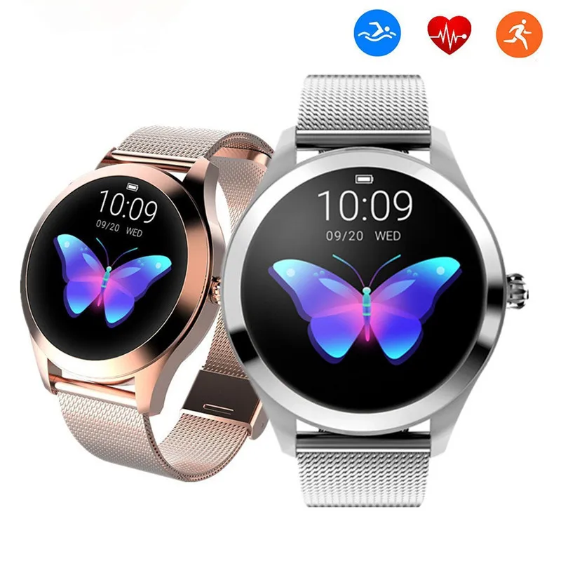 

KW10 Smart Watch Women IP68 Waterproof Heart Rate Monitoring Bluetooth For Android IOS Fitness Bracelet Smartwatch