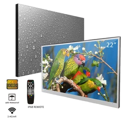22 Inch Glass Panel Smart Waterproof Bathroom LED TV