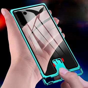 

SONY Xperia 5 Case Bumper Frameless Metal Bumper Clear Built-In Tempered Glass Back Shockproof Original Design