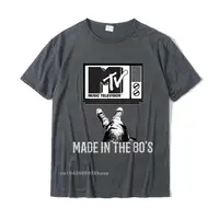 Mademak X mtv-mtv Made In The 80s Vintage chemise pour Fans MTV hommes femmes t-shirts Tops chemise en coton hommes t-shirts nouveaux 4