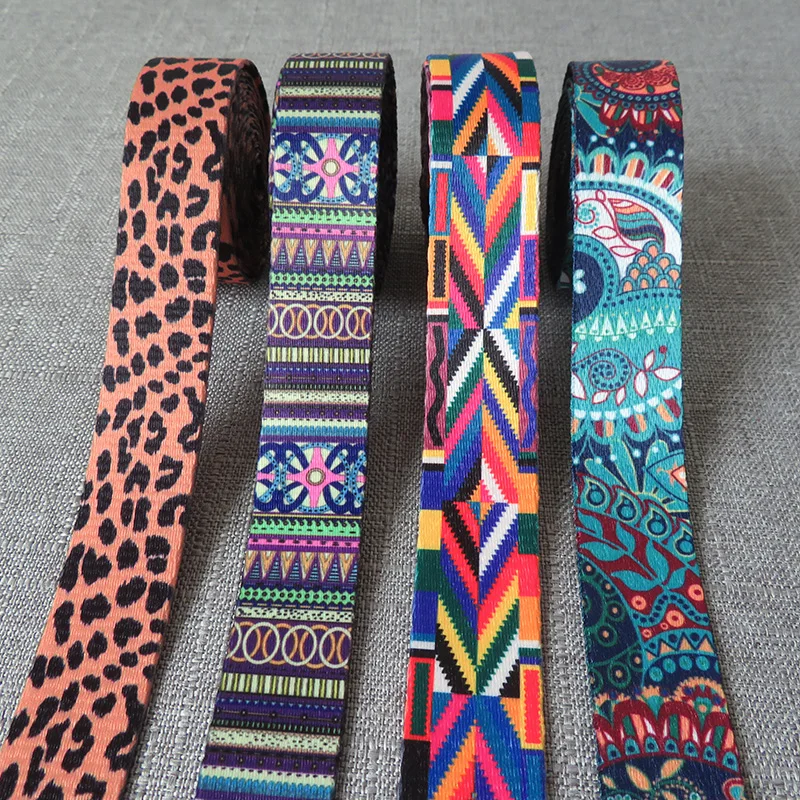 5Yards Width 25mm 38mm Webbing Yoga Belt Tape Strap Rope Dog Pet Collar Leash Harness Backpack Bag Garment Ribbons DIY Accessory