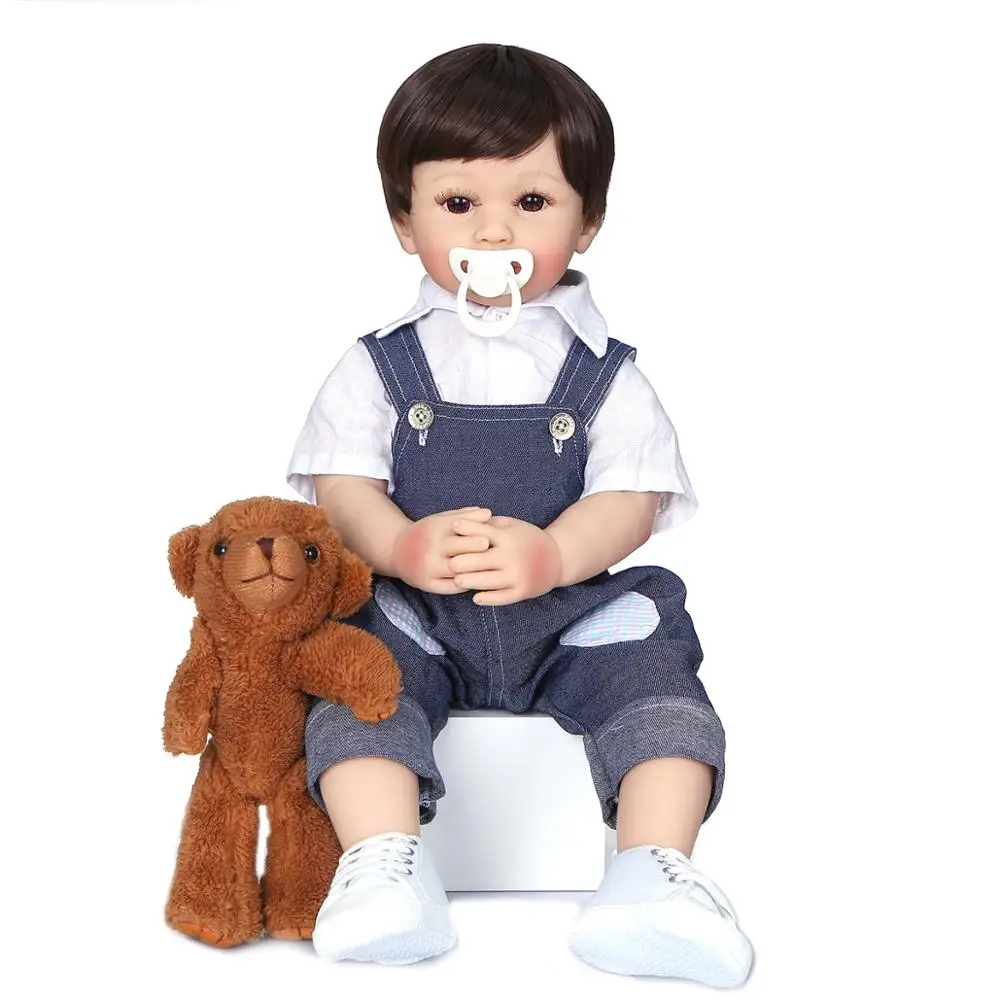 55 см оригинальная NPK полностью силиконовая кукла bebe Кукла reborn для маленьких