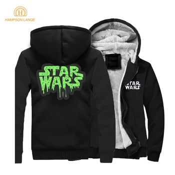 

Star Wars Winter Men Thick Warm Fleece Jacket Hoodies Coat Sweatshirts Jackets Camisetas Sportswear Streetweat Sweatshirt Coats