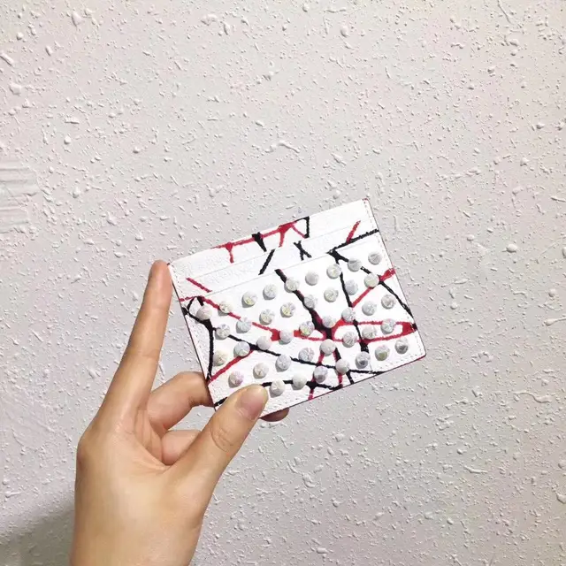 Fashion Slim Card Holder High Capacity Genuine Leather Men Women Simple Card Bag Business Bank Credit Card Holder Coin Purse mix white