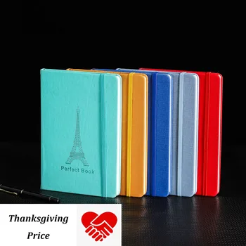 

PU Diary Book Band Office Line Notebook Business Travel Student Model Number A5 Gift Wholesale Elastic Padded Brand Name