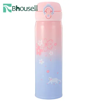 

Creative Stainless Steel Thermos Bottle Cute 350/500ml Children's Mini Mug Travel Coffee Thermos Water Bottler Tumbler Good Gift