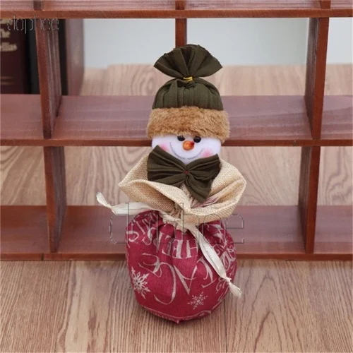 dophee 31*16cm Christmas Candy Bag Gift Bags Santa Deer Elk Ride New Year Xmas Navidad Best Gifts For Kids Event Party Decor - Color: B