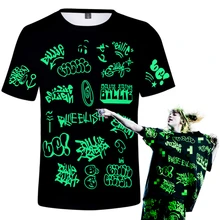 Billie Eilish T Shirt Kids Adults Hot Sale 3d Printed Short Sleeve Tees Casual Shirt Billie Eilish T-Shirt Men Streetwear(China)