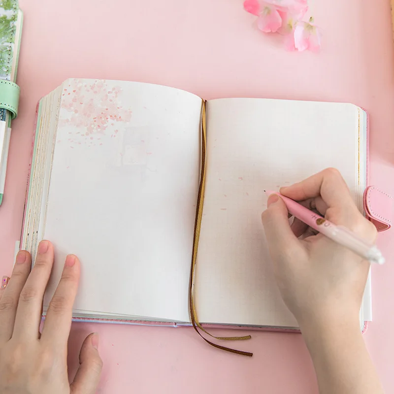 Creative agenda romance cherry blossom notebook illustration grid hand painted school Notebook Book Office School Supplies Gift Creative agenda romance cherry blossom notebook illustration grid hand painted school Notebook Book Office School Supplies Gift