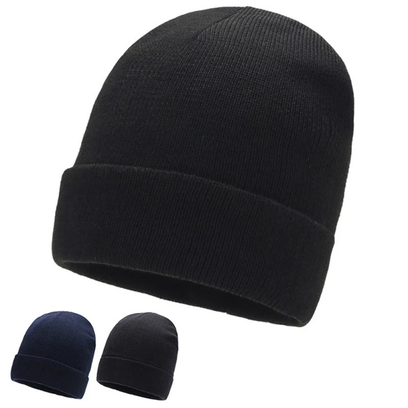 Вязаная шапка стрейч купольная для отдыха Skullies Bonnet модная шапка с манжетой Кепка s кепка осень зима уличная