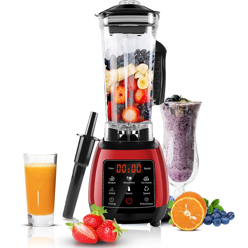 2200W Digital Touchscreen 3HP Preset Automatic Program High Power Blender Mixer Juicer Food Processor Smoothie Fruit Blenders