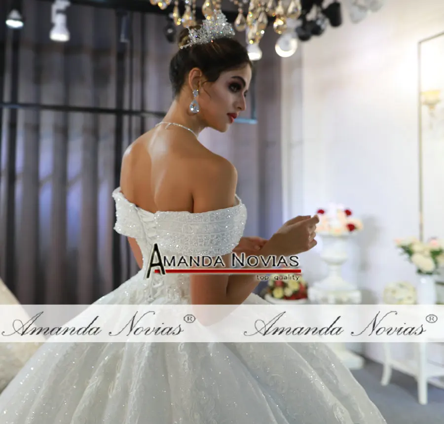 Свадебное платье robe de mariee с открытыми плечами на лямках свадебное платье настоящая фотография работы