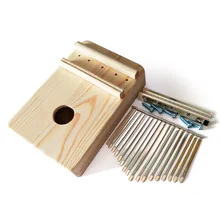 17 или 10 клавиш звук пальца музыкальный большой палец пианино развлечения DIY Детская клавиатура инструмент деревянный калимба для начинающих