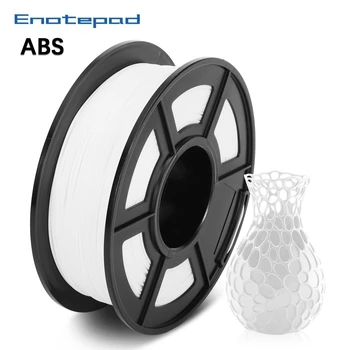 

Enotepad 1KG ABS 3D Printer Filament 1.75mm ABS filament WHITE for 3d printing 100% no bubble Tolerance +-0.02MM