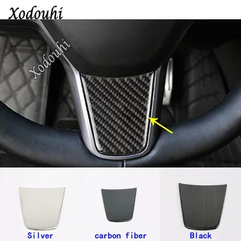 

For Tesla Model 3 Model3 2018 2019 2020 Car Body Styling Cover Garnish Steering Wheel Interior Kit Switch Stick Trim Frame