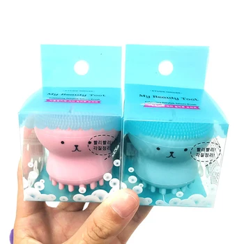 

Silicone Small Octopus Wash Brush Silicone Beauty Cleaning Brush Cute Cleansing Instrument Silicone Wash Face Cleaning Brush