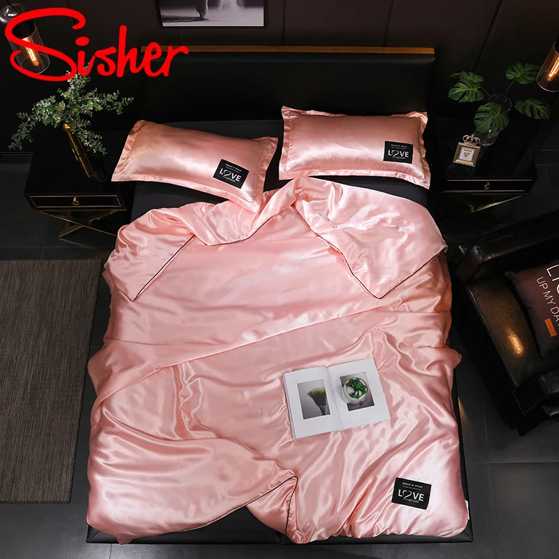

Summer Air-conditioning Thin Quilt Solid Color Comforters Breathable Smooth Soft Bed Cover Blanket (No pillowcase and Bed Sheet)