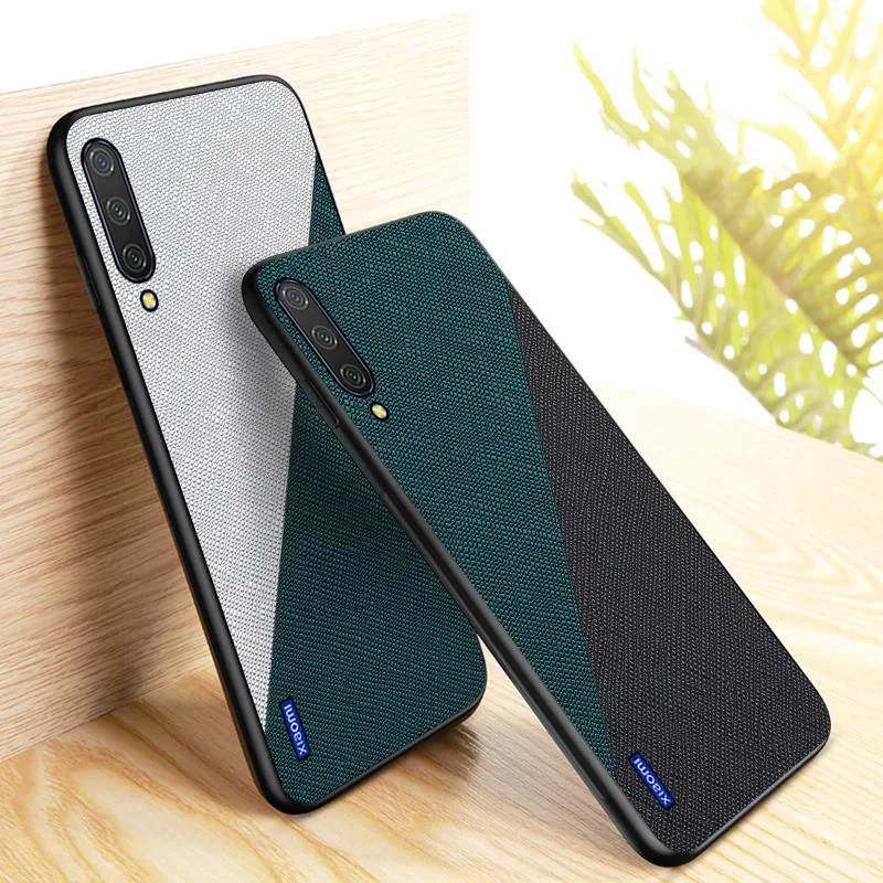 Тонкий тканевый чехол Mi 9T 9 Pro для Xiaomi Note 10 Lite 8 SE A3 кожаный с текстурой Xiomi