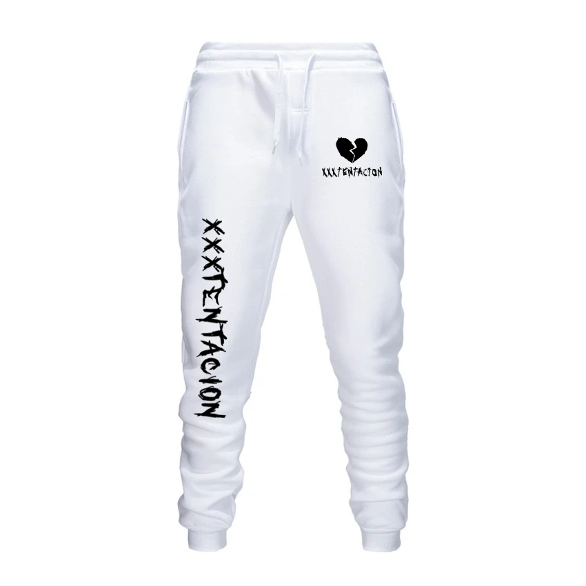 Hot Sale Keep warm Casual sweatpants XXXTentacion Revenge Kill Hip Hop Harajuku Men Print Trousers - Цвет: white1