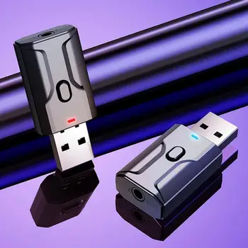 

5.0 Receiver Transmitter Audio Adapter 3.5 Mm Aux 4 In 1 Wireless Hifi Music Adapter Usb Dongle For Pc Tv Speaker