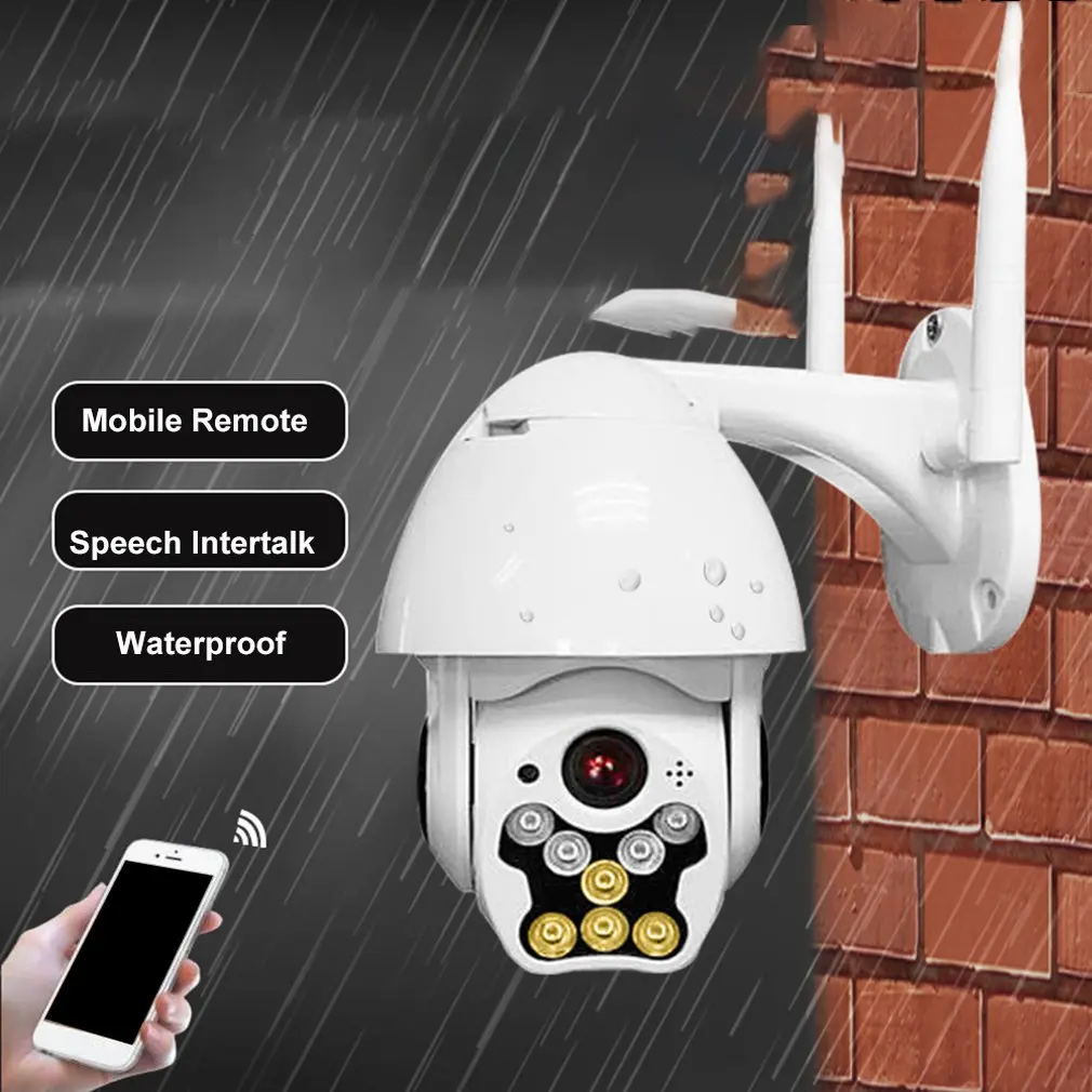 

8 LED Outdoor Waterproof Wireless Wifi Security Camera 360 Degree Rotation Ball Machine Network Surveillance Camera 720/1080P