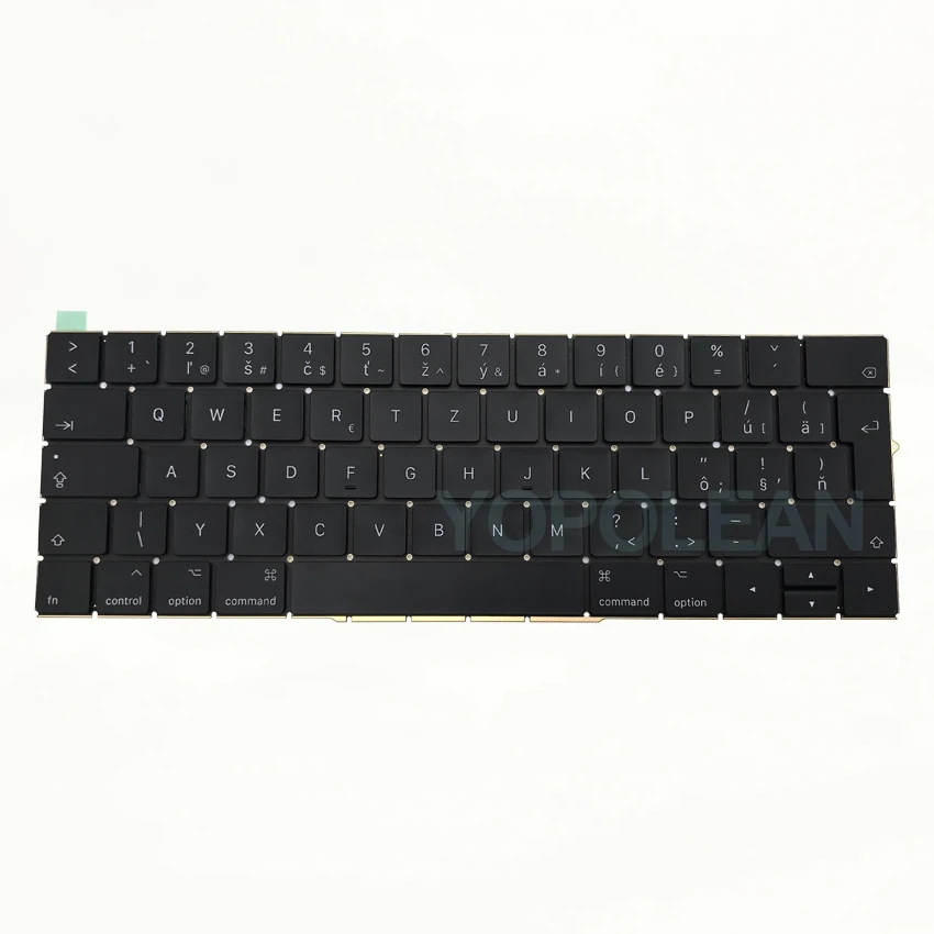 CZ Для Macbook Pro retina 1" A1706 15" A1707 Чешская раскладка клавиатуры лет