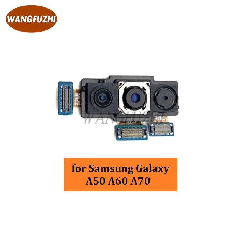 Оригинальный модуль задней камеры WANGFUZHI для Samsung Galaxy A50 A60 A70 Замена гибкого кабеля